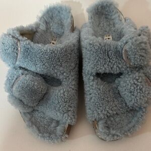 Birkenstock  Blue Shearling sandals
